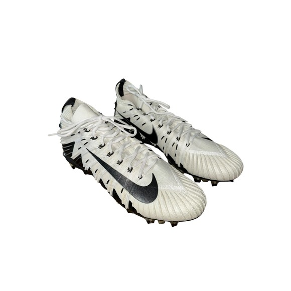 Nike Alpha Menace Low Steelers White, Silver Football Cleats Size 15 877140-100 - Picture 1 of 6